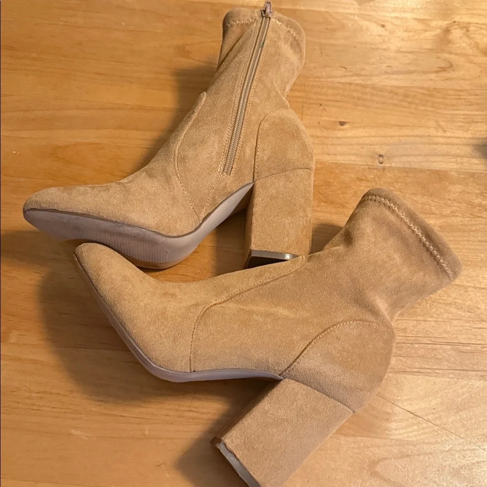 Madden girl Rangerr tan micro boots